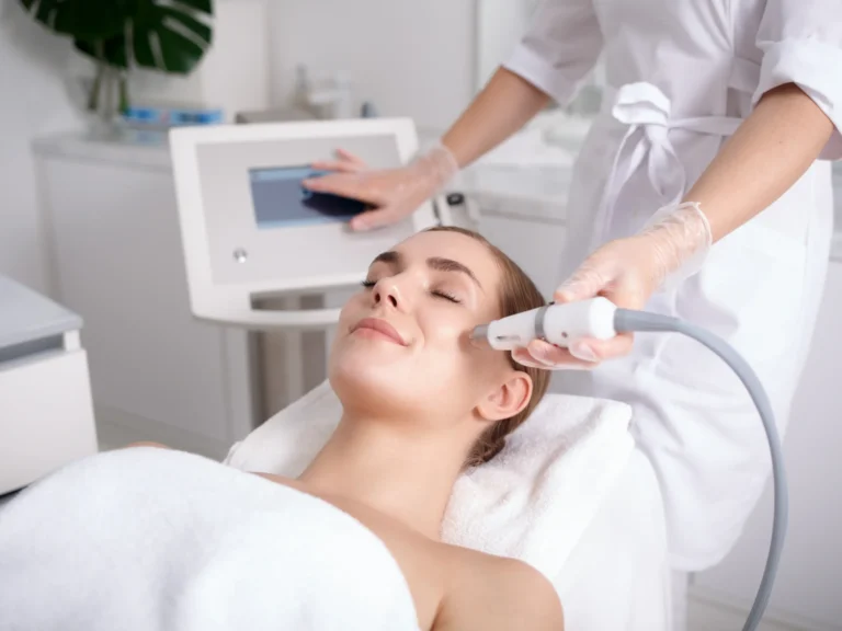 Woman receiving LasersLight Treatments