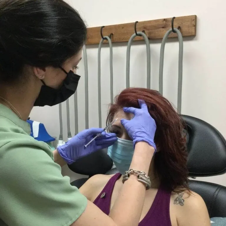 Woman receiving Dermal Fillers treatment
